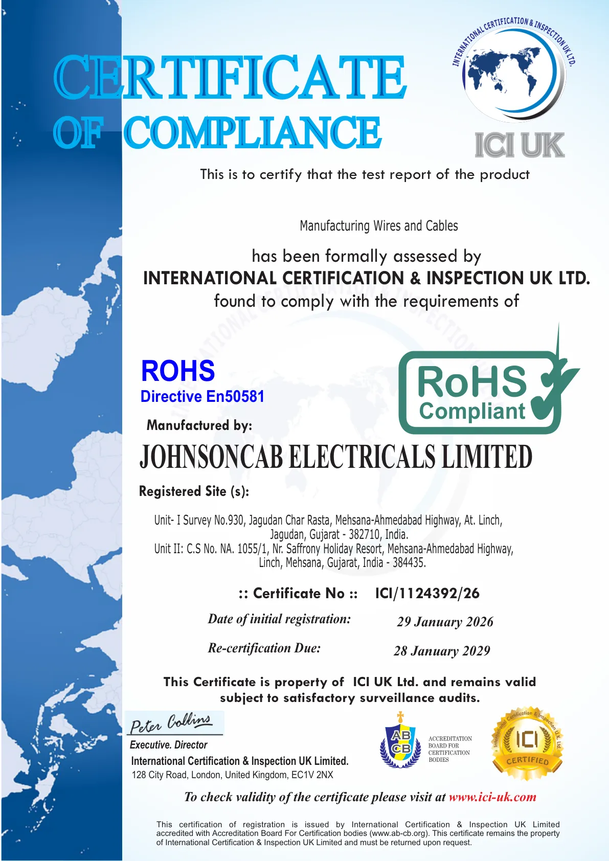 ROHS - Johnson Cables