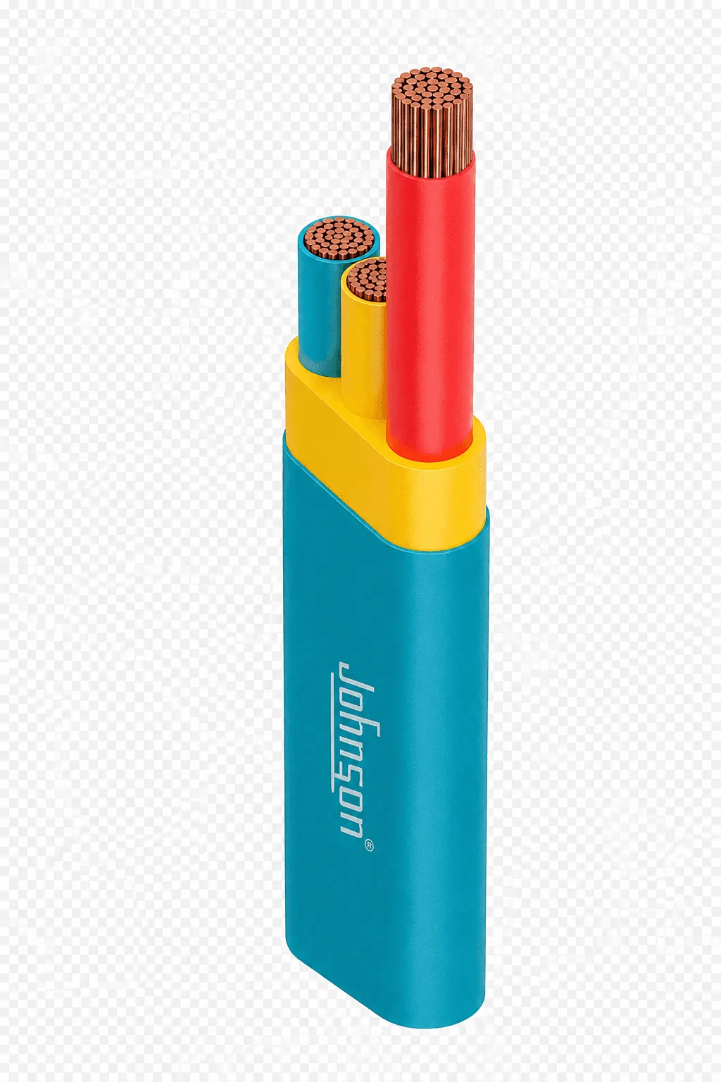 Johnson Premium 3 Core PVC Flat Cable